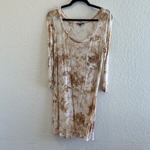 Premise Tie-Dye Long Sleeve Shirt Dress